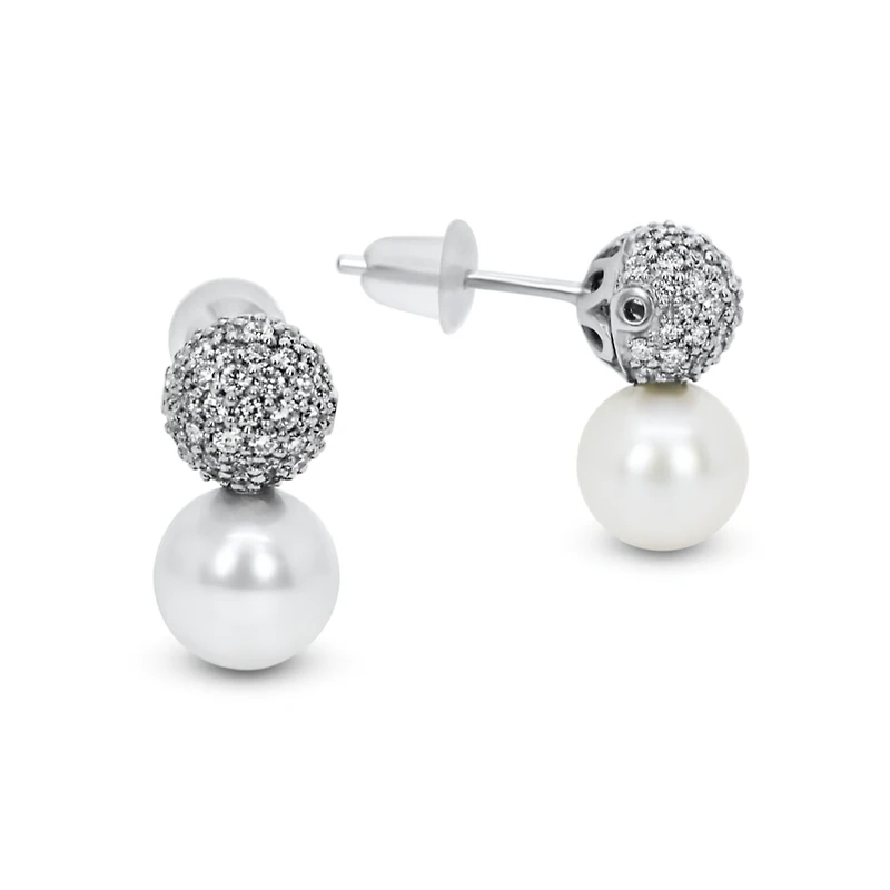 Full Moon Pearl Earing