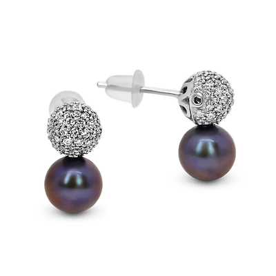 Full Moon Pearl Earing
