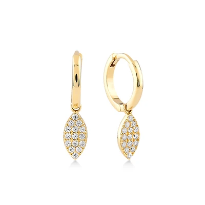 Oval Drop  Earring