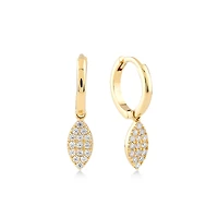 Oval Drop  Earring