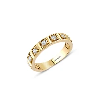 Nine-Square Diamond Ring
