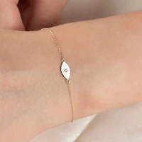 Enamel Evil Eye Bracelet