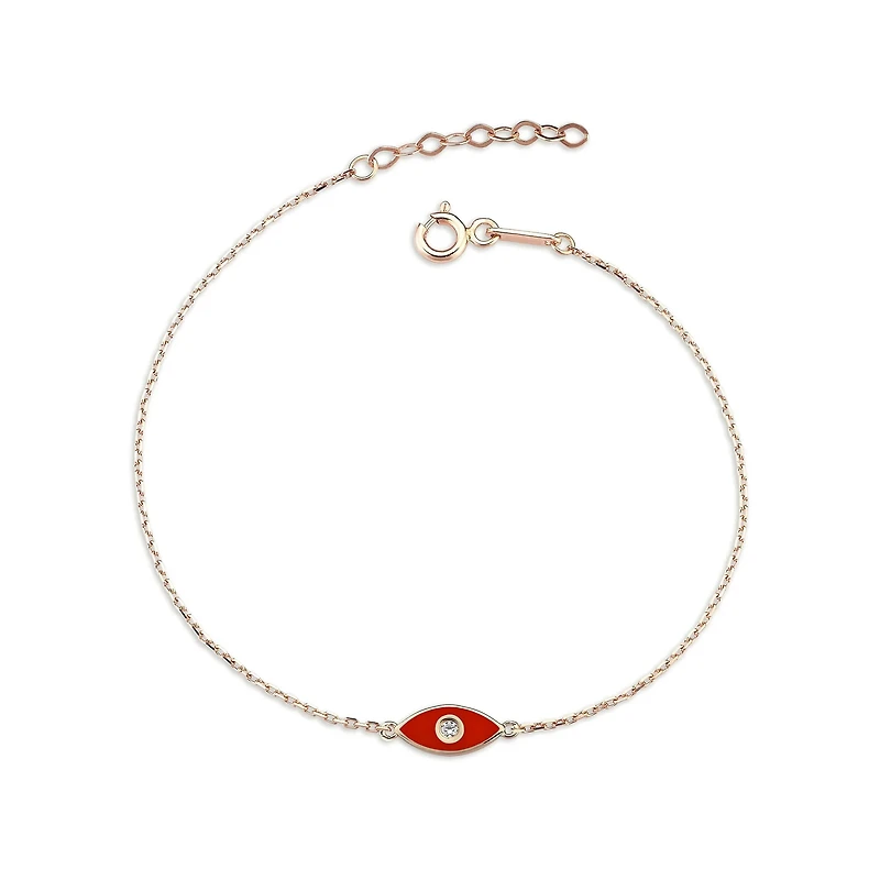 Enamel Evil Eye Bracelet