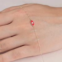 Enamel Evil Eye Bracelet