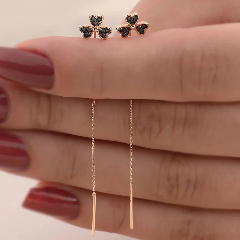Clover Threader Earring