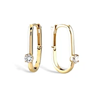 Oval Hoop Earrings