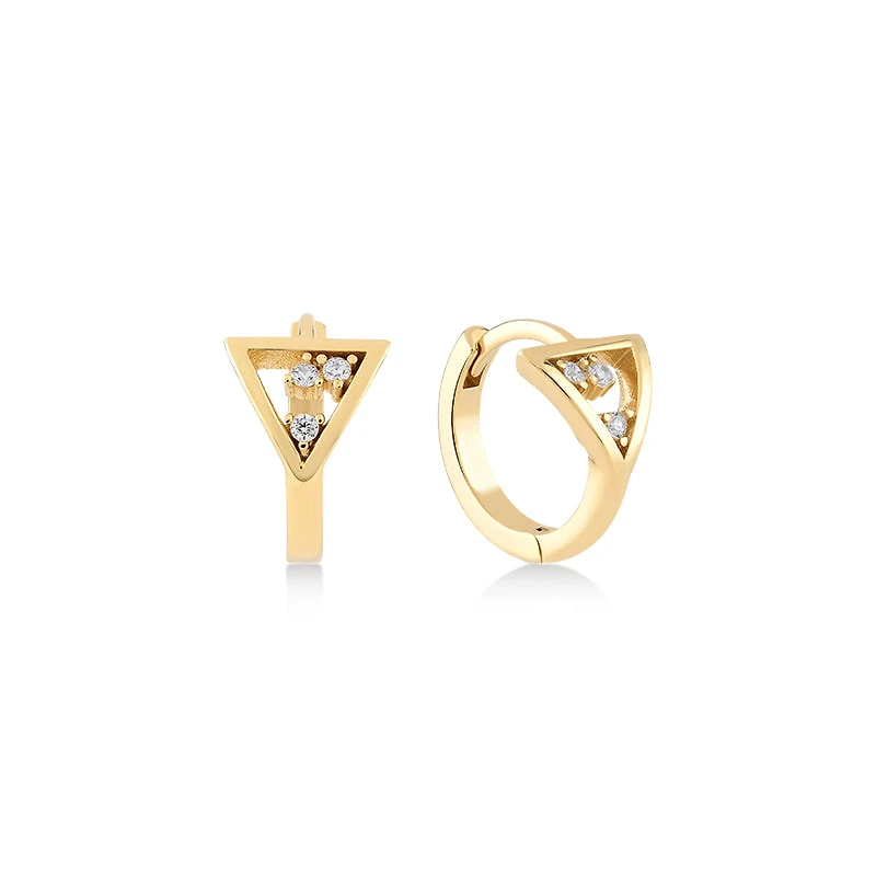 Starlight Triangle Earrings