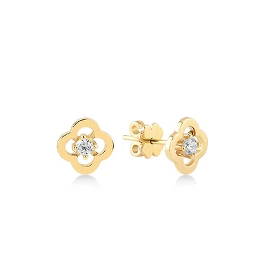 Dazzling Clover Earring