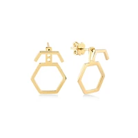 Hexagon Chic Earring