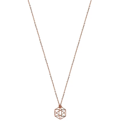 Octagonal Sphere Necklace