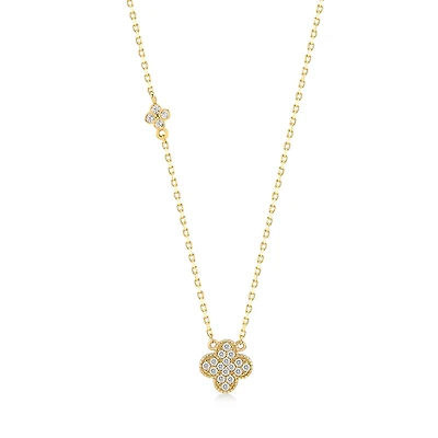 Gleaming Shamrock Necklace