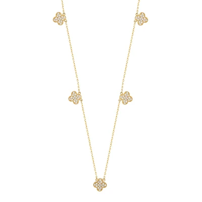 Diamond Clover Necklace