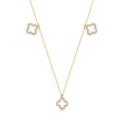 3 Glowing Clover Necklace