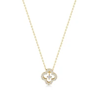 Reverse Clover spark Neckelace