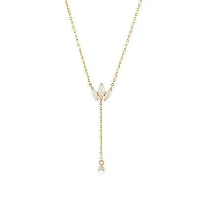 Opal Drop Necklace