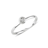 Single Bezel Diamond Ring - 0.10 cts