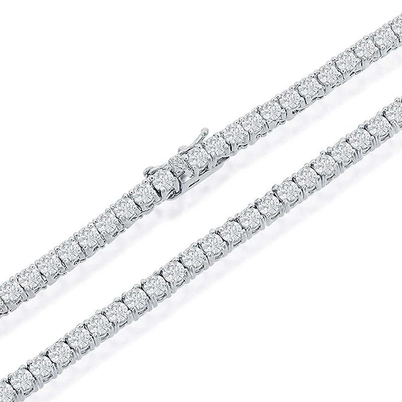Silver Tennis Necklace