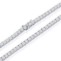 Silver Tennis Necklace