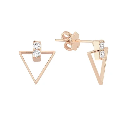 Triangle Diamond Earrings