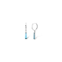 Aquamarine Baguette Earring