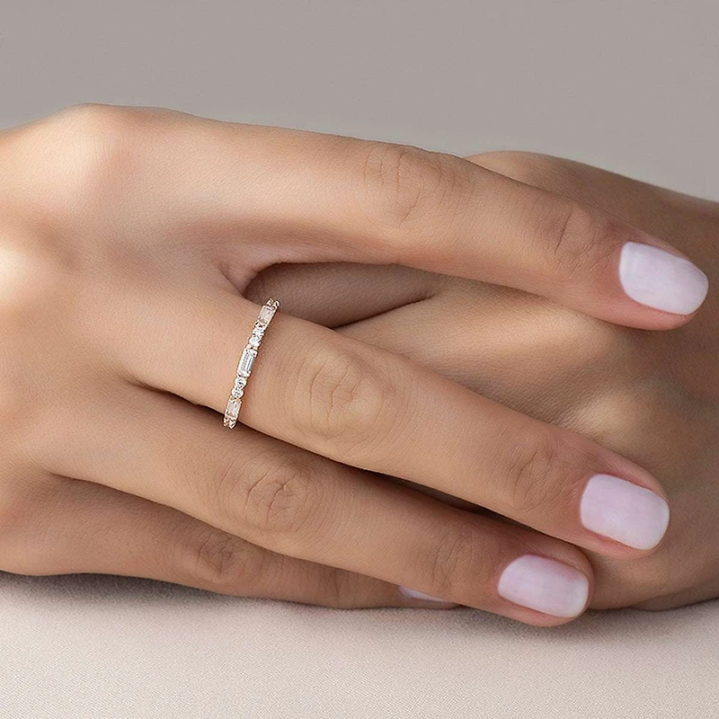 Baguette and Round Ring