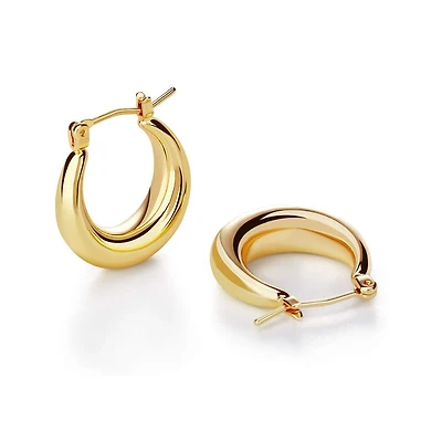 Small Chunkey Hoop  Earring