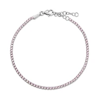 Light Pink Tennis Bracelet