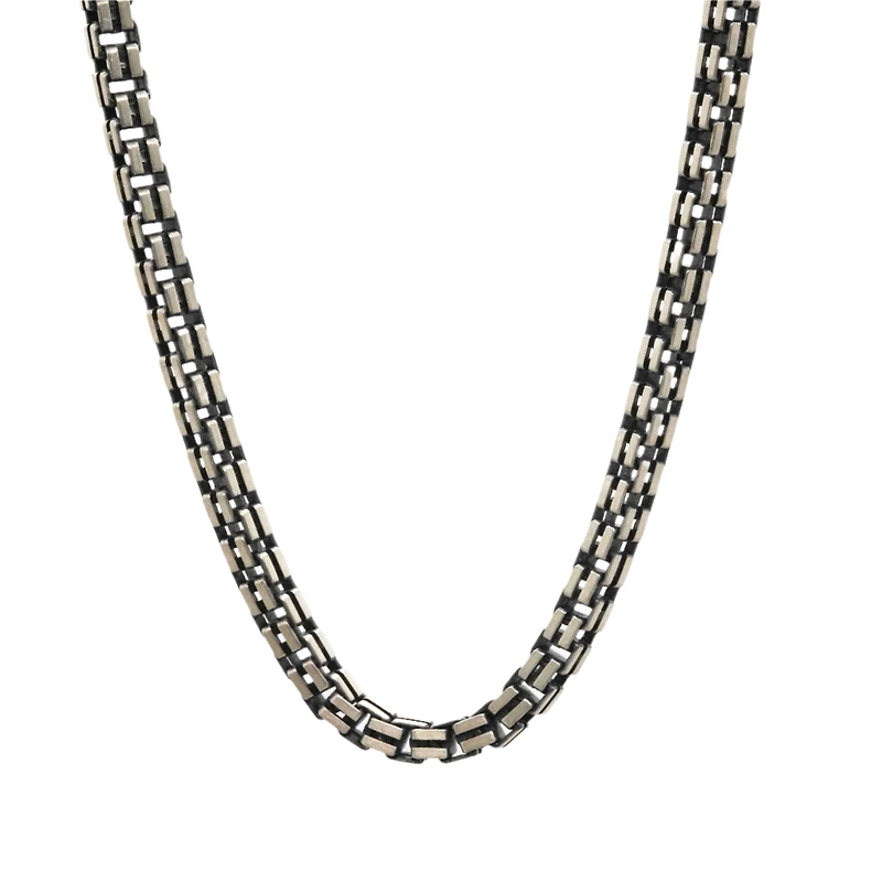 Double Box Silver Chain for him