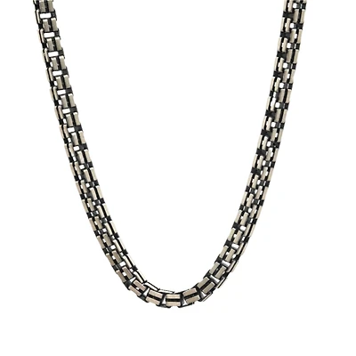 Double Box Silver Chain for him