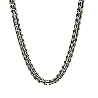 Double Box Silver Chain for him