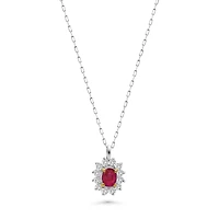 Oval Ruby Pendant