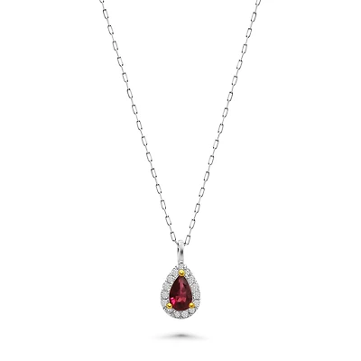 Ruby Drop Pendant