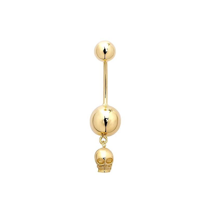 Skull Belly Piercing