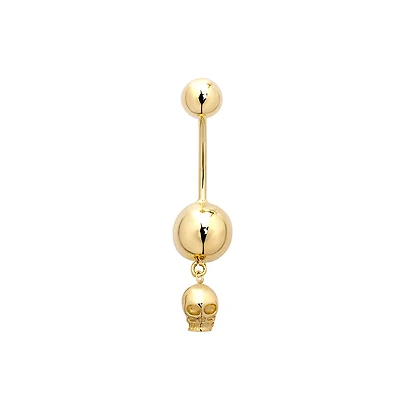 Skull Belly Piercing