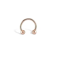 Golden Ball Septum Piercing