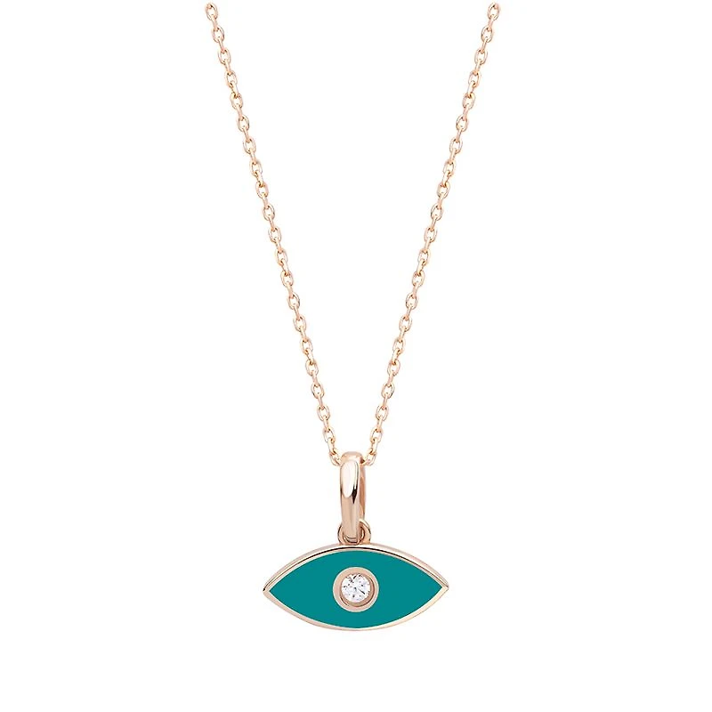 Enamel Evil Eye Pendant