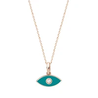 Enamel Evil Eye Pendant