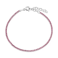 Pink Tennis Bracelet