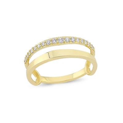 Parallel Diamonds Ring