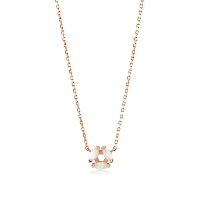 Opal Triangle Necklace
