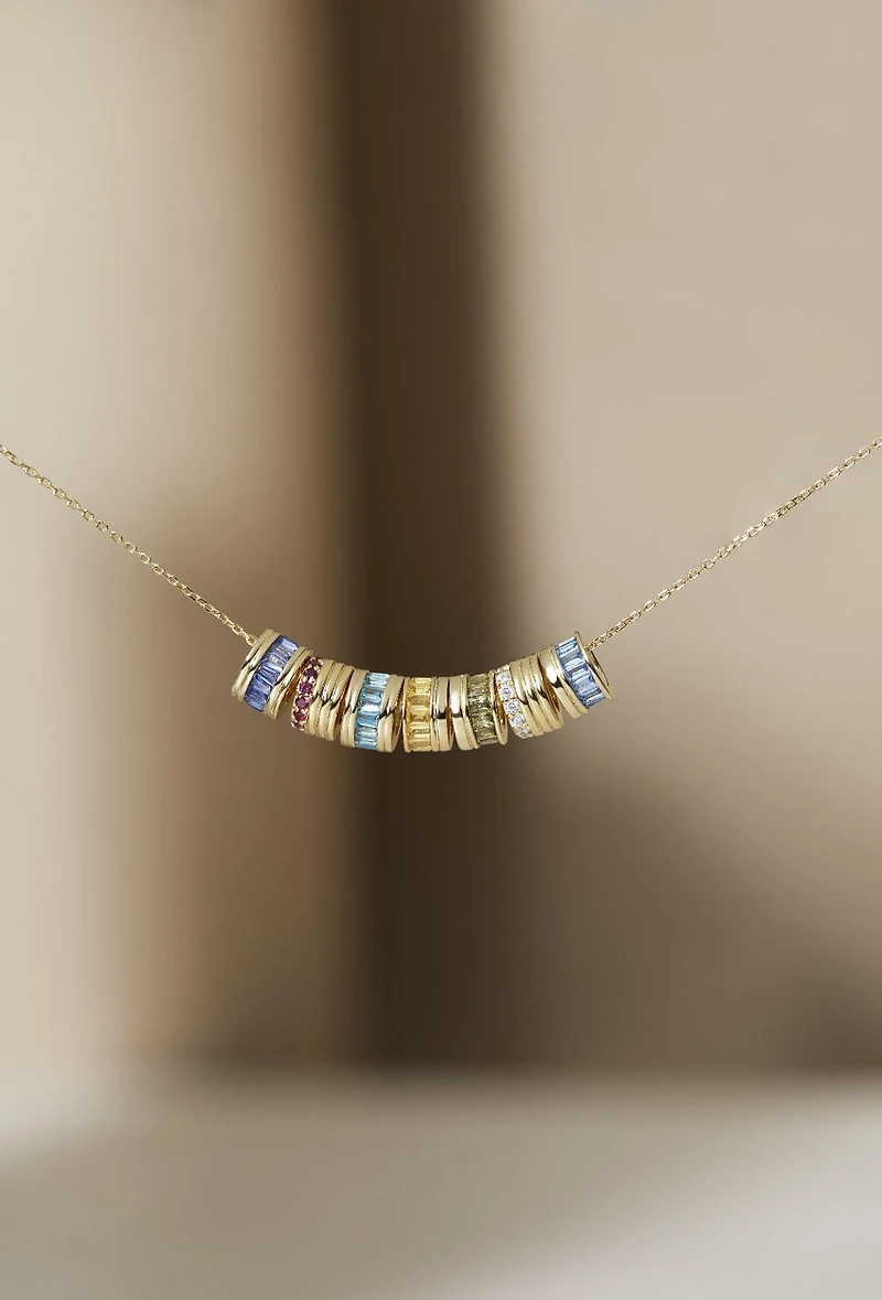 Gemsign Citrine Charm Necklace