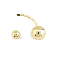 Golden Ball Belly Piercing