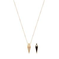 Black Enamel Necklace