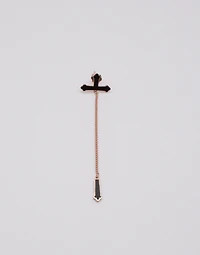 Enamel Cross Single Earrings