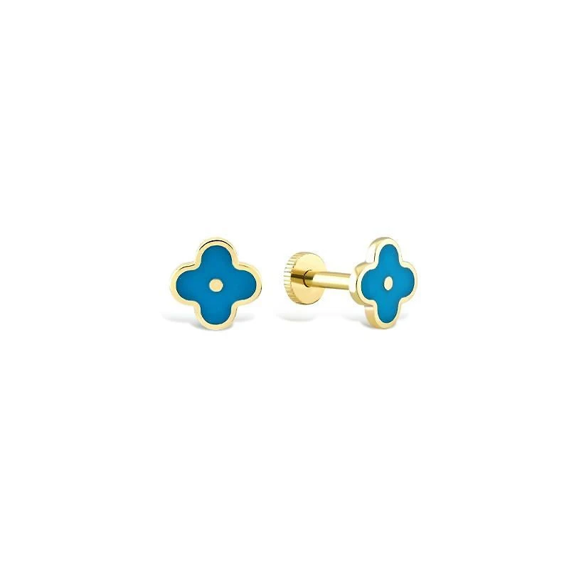 Enameled Clover Piercing -Single