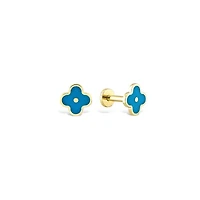Enameled Clover Piercing -Single