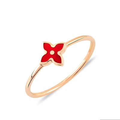 Pointed Petite Clover Ring