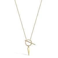 Swinging Spike Hoop Necklace
