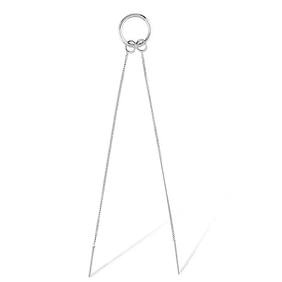 Hoop & Duo Chain Single Earring
