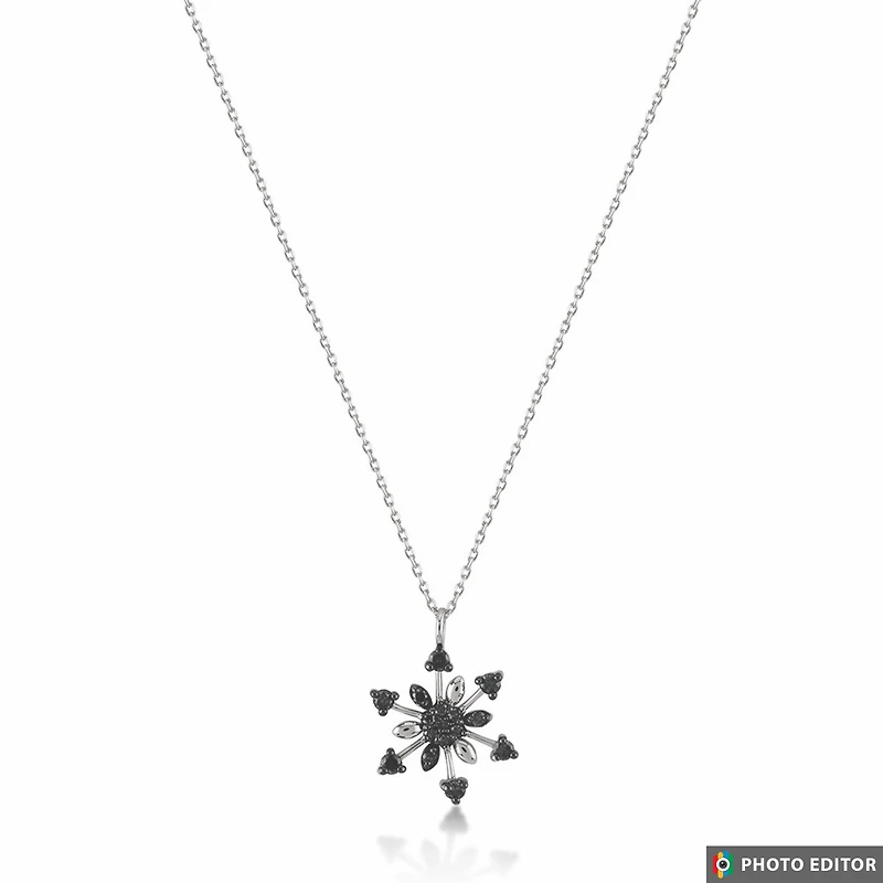 Blue Lily Necklace